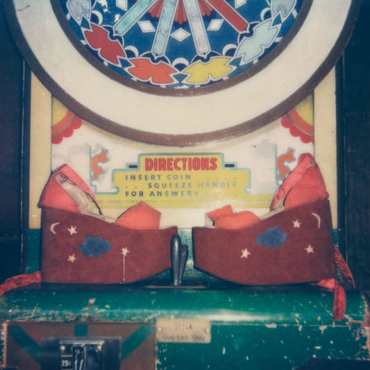 1970s mega platforms with cloud moon & star appliqué