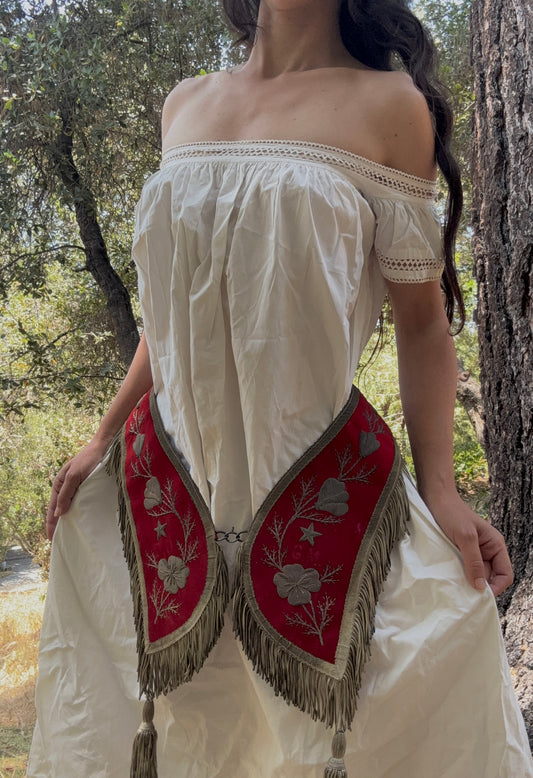 Early 1900s velvet collar/belt