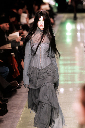 1999 Betsey Johnson does Victorian lace-up corset