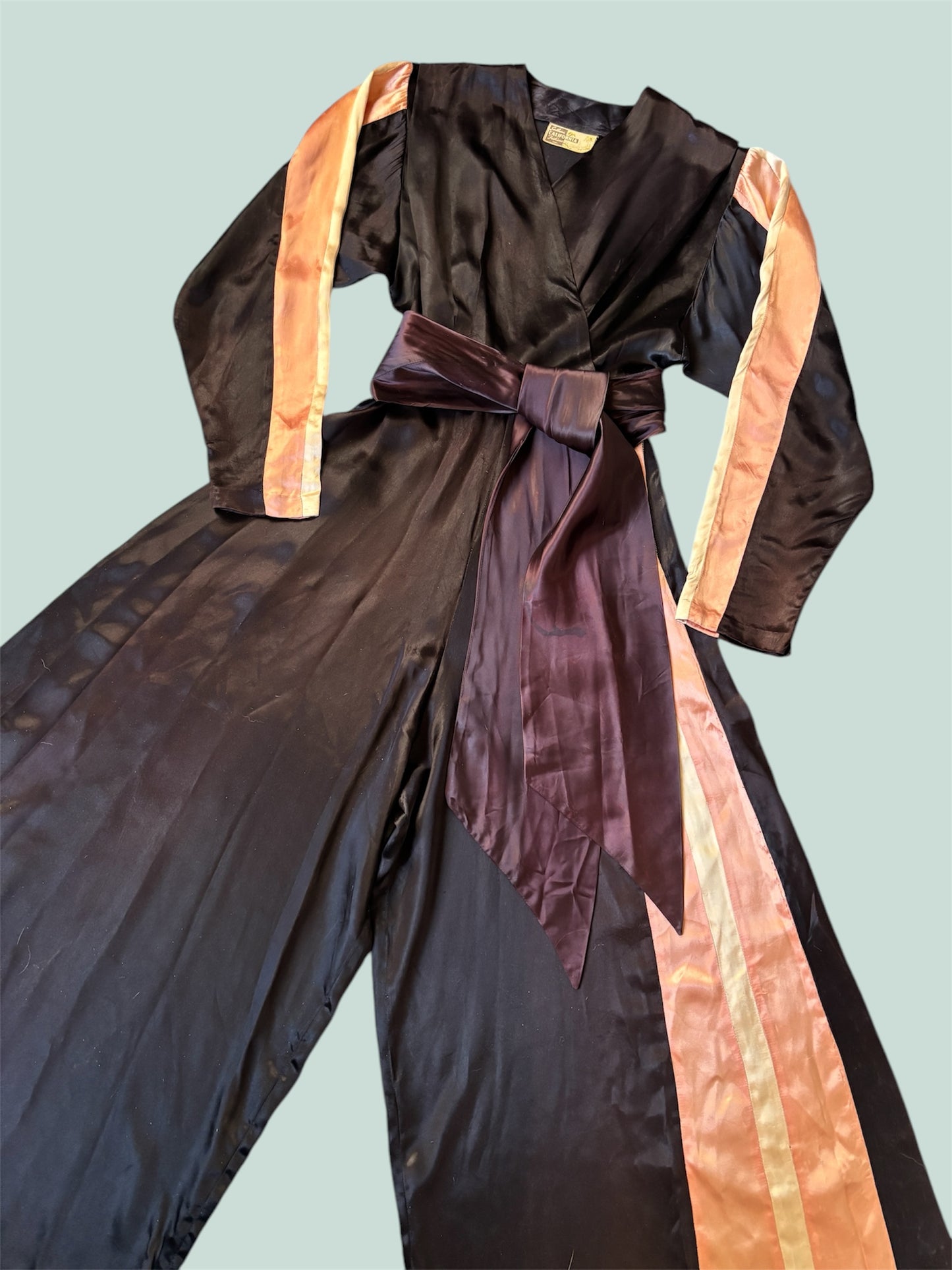1940s sportwear palazzo jumpsuit