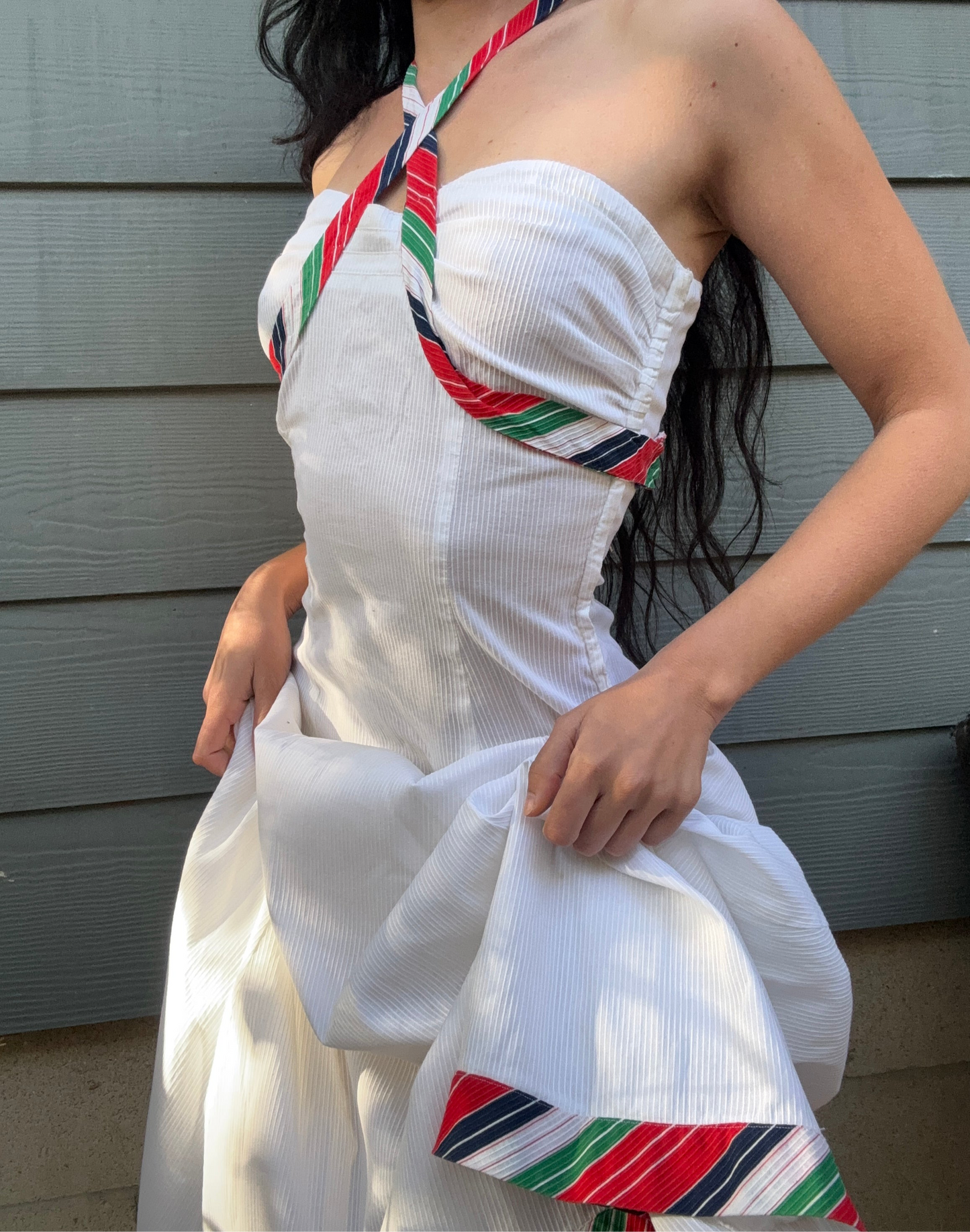 Two piece 1930s maxi dress & bolero jacket set