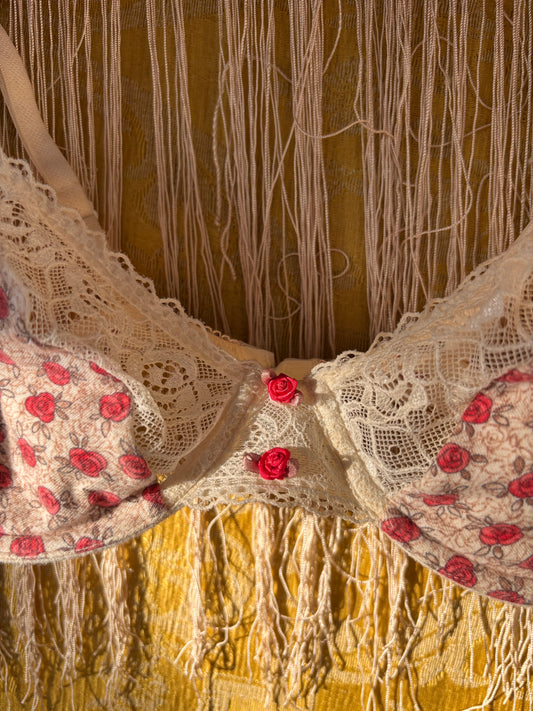 1990s rosette balconette bra