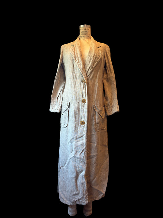 1910s/20s linen sportswear duster