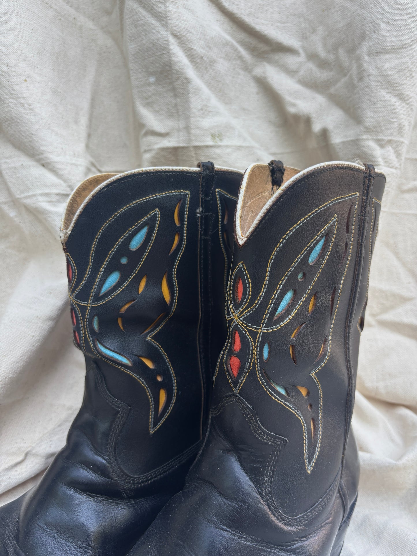 1950s mariposa inlay boots men’s size 9.5