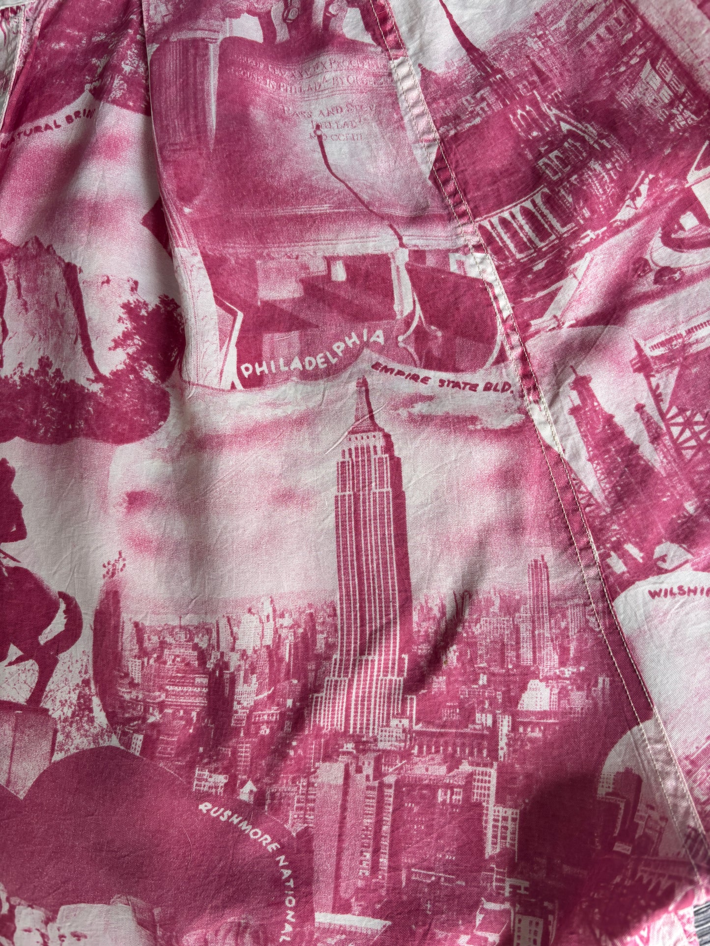 1940s novelty photo print shorts