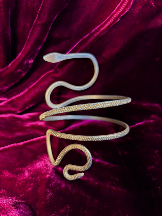 Old Hollywood costume piece Cleopatra serpent arm cuff