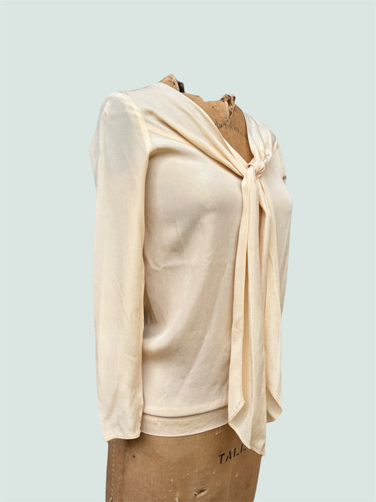 1930s sailor style rayon blouse