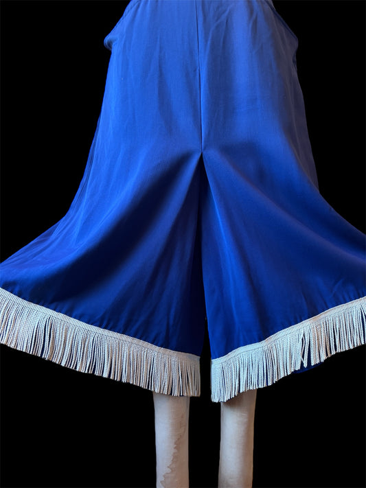 1950s western gabardine culottes/split skirt