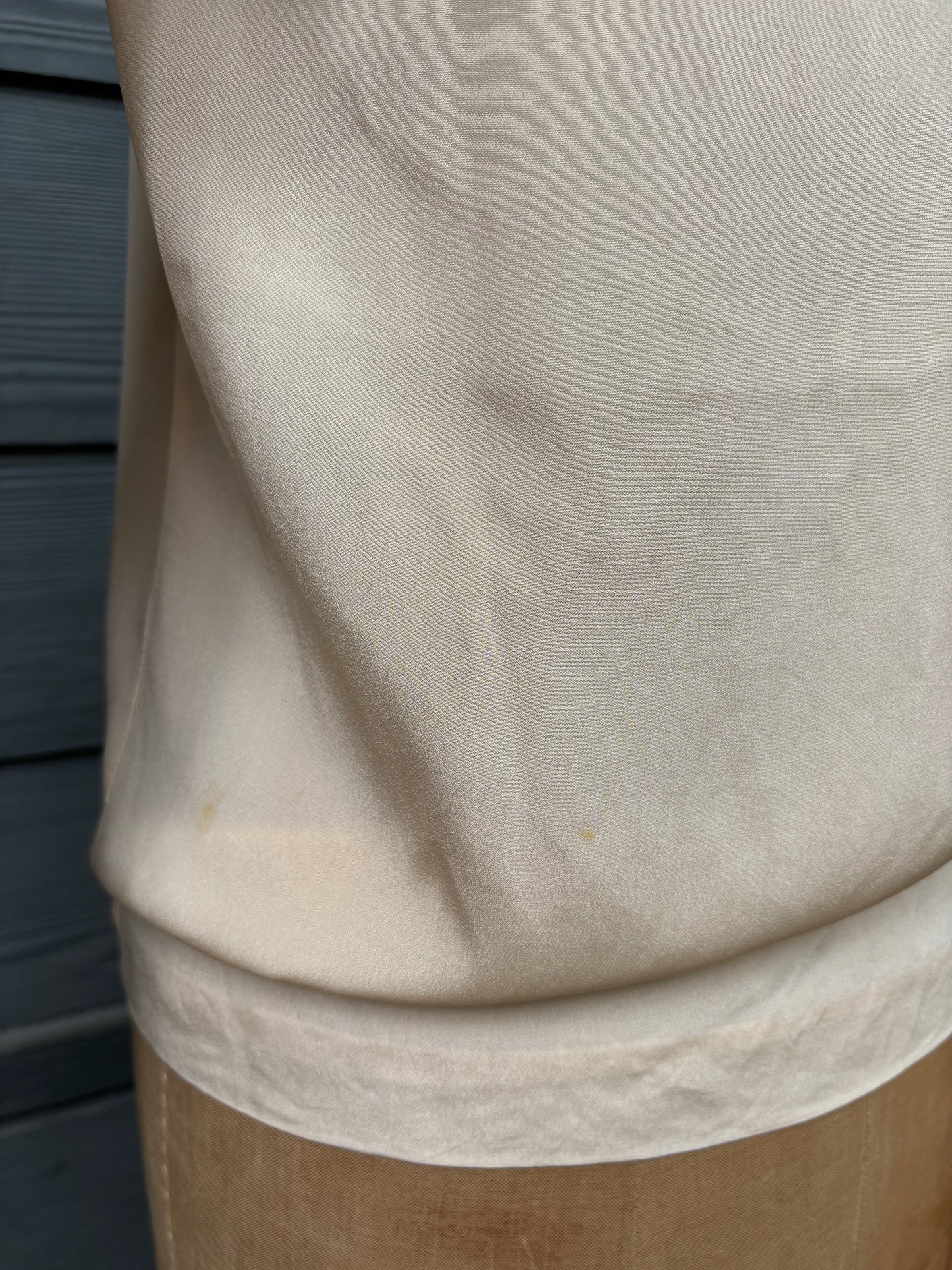 1930s sailor style rayon blouse