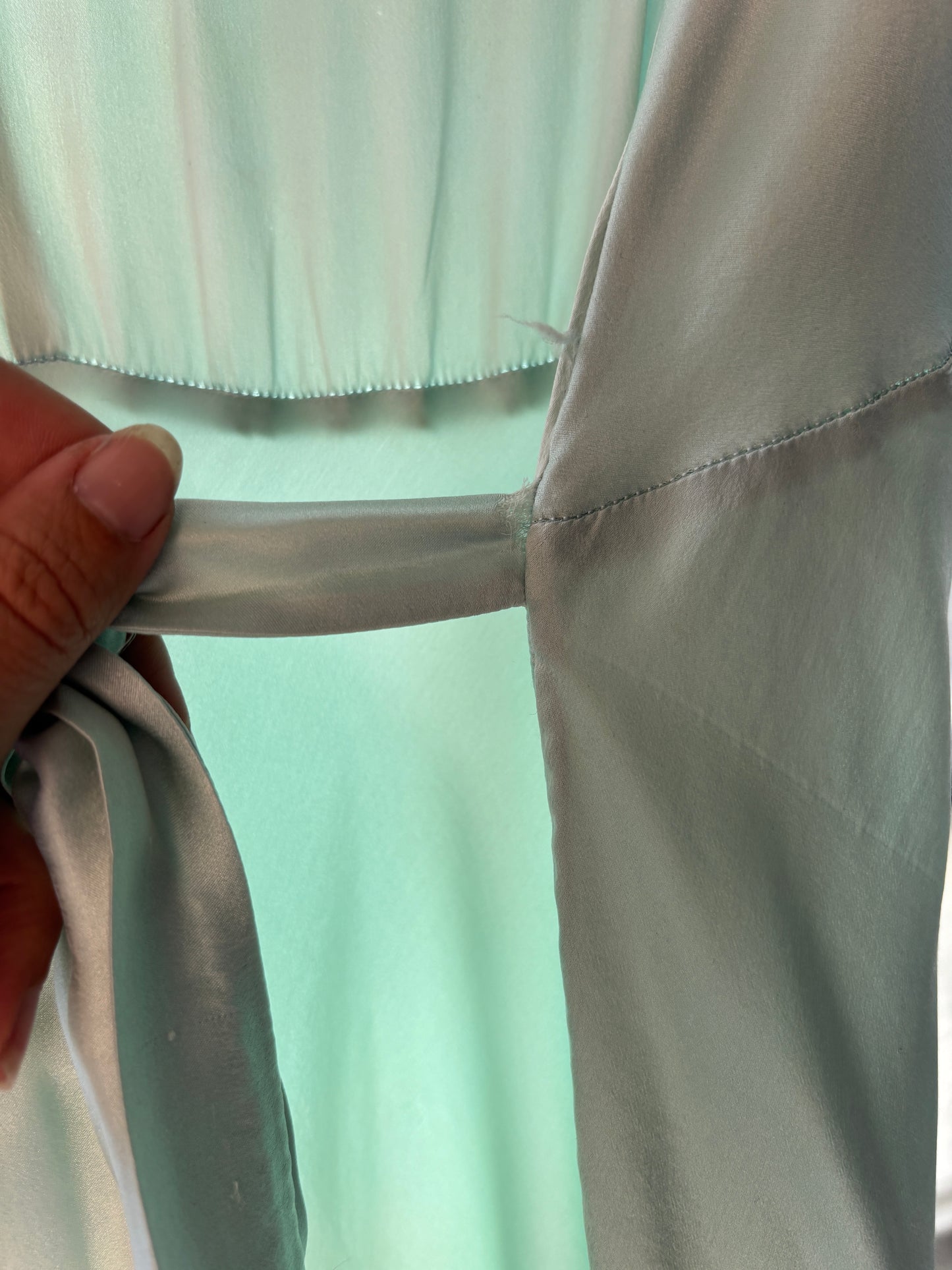 1940s Chinese silk embroidered slip dress