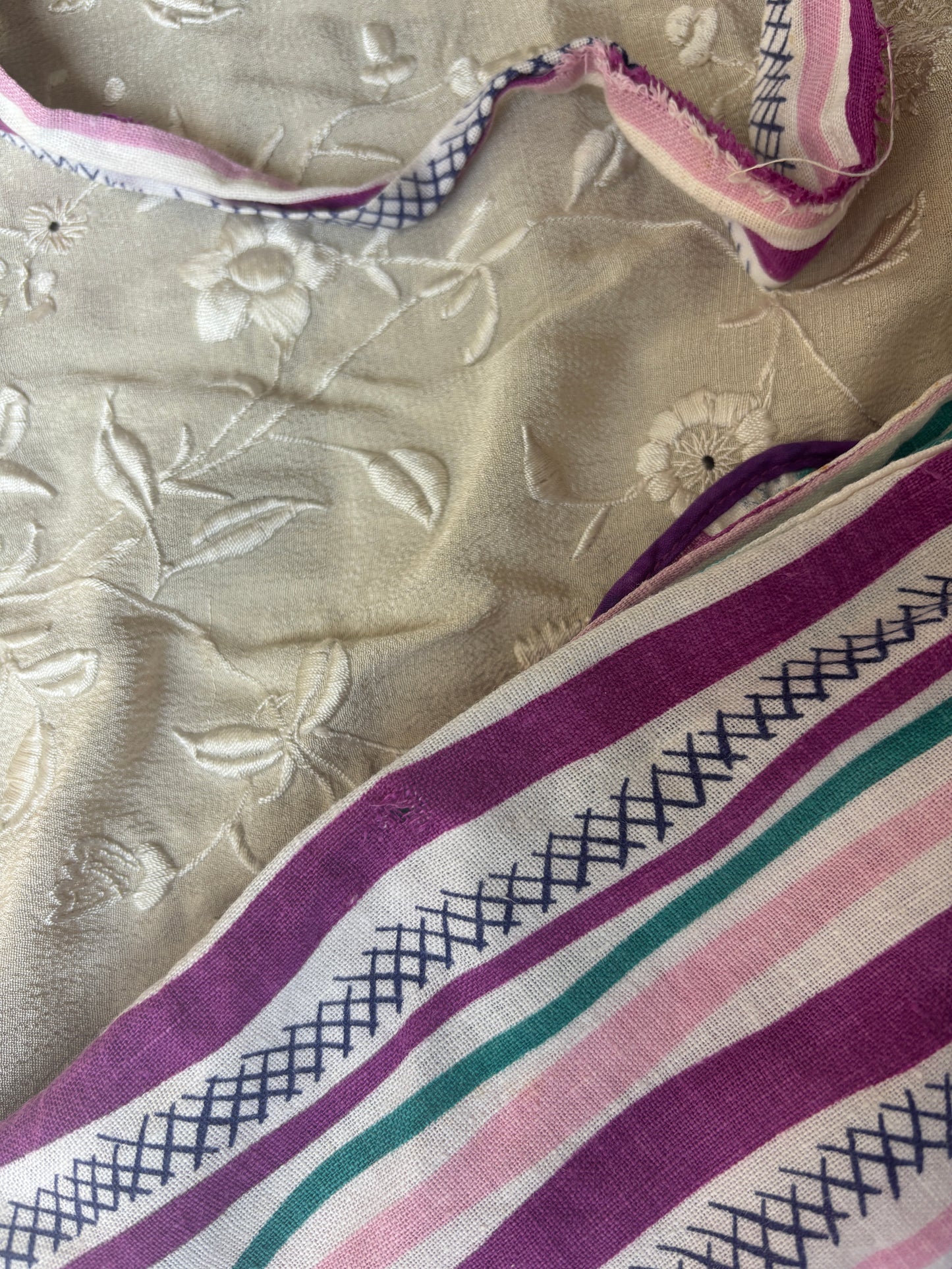 1940s cotton striped playsuit 2 pc set