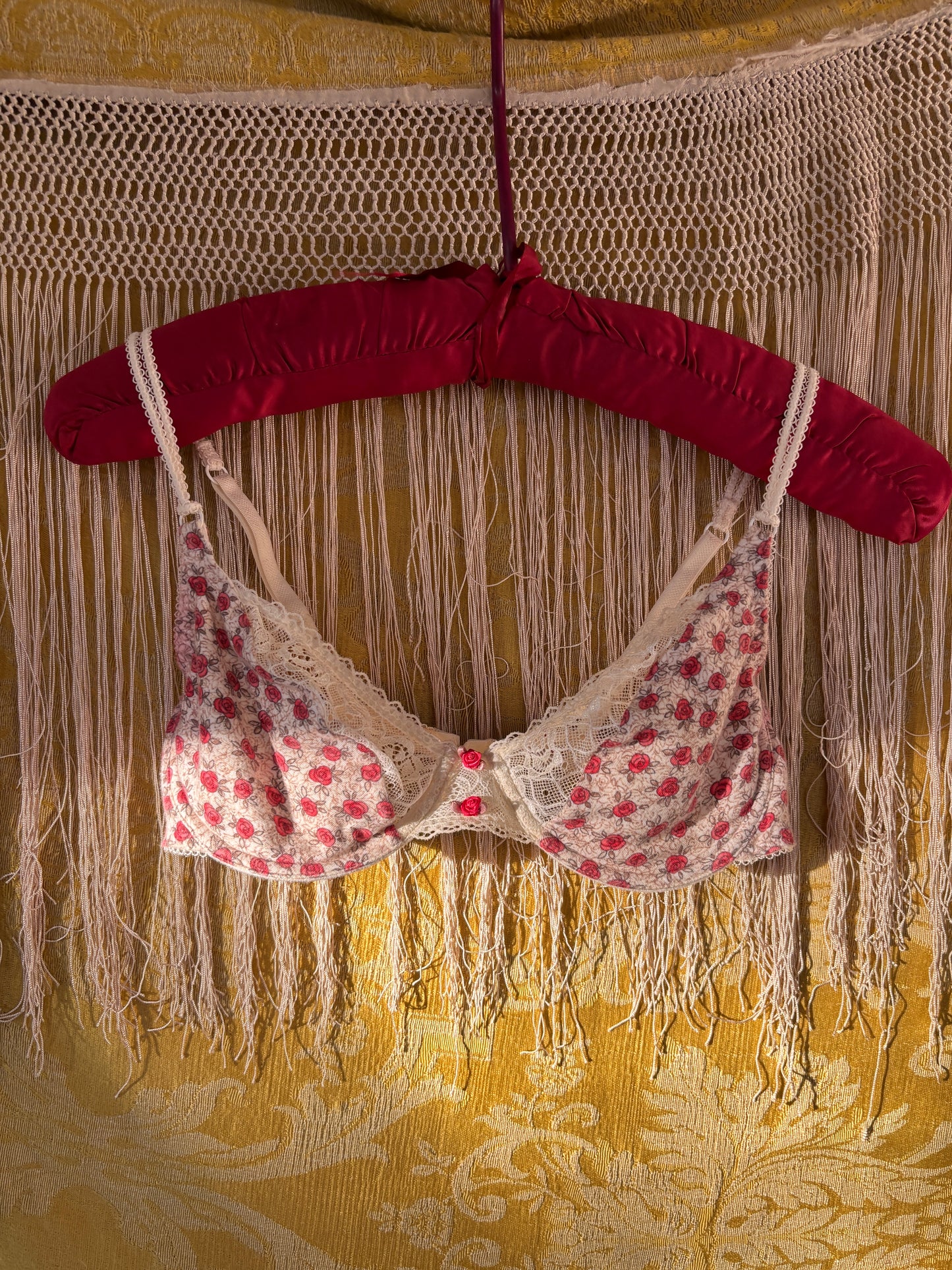 1990s rosette balconette bra