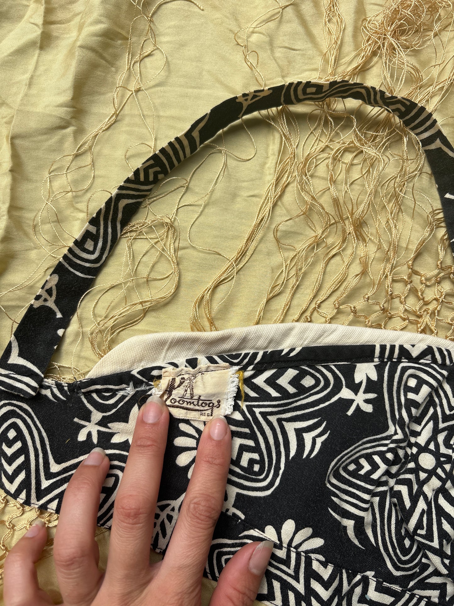 1950s novelty print cotton sun top