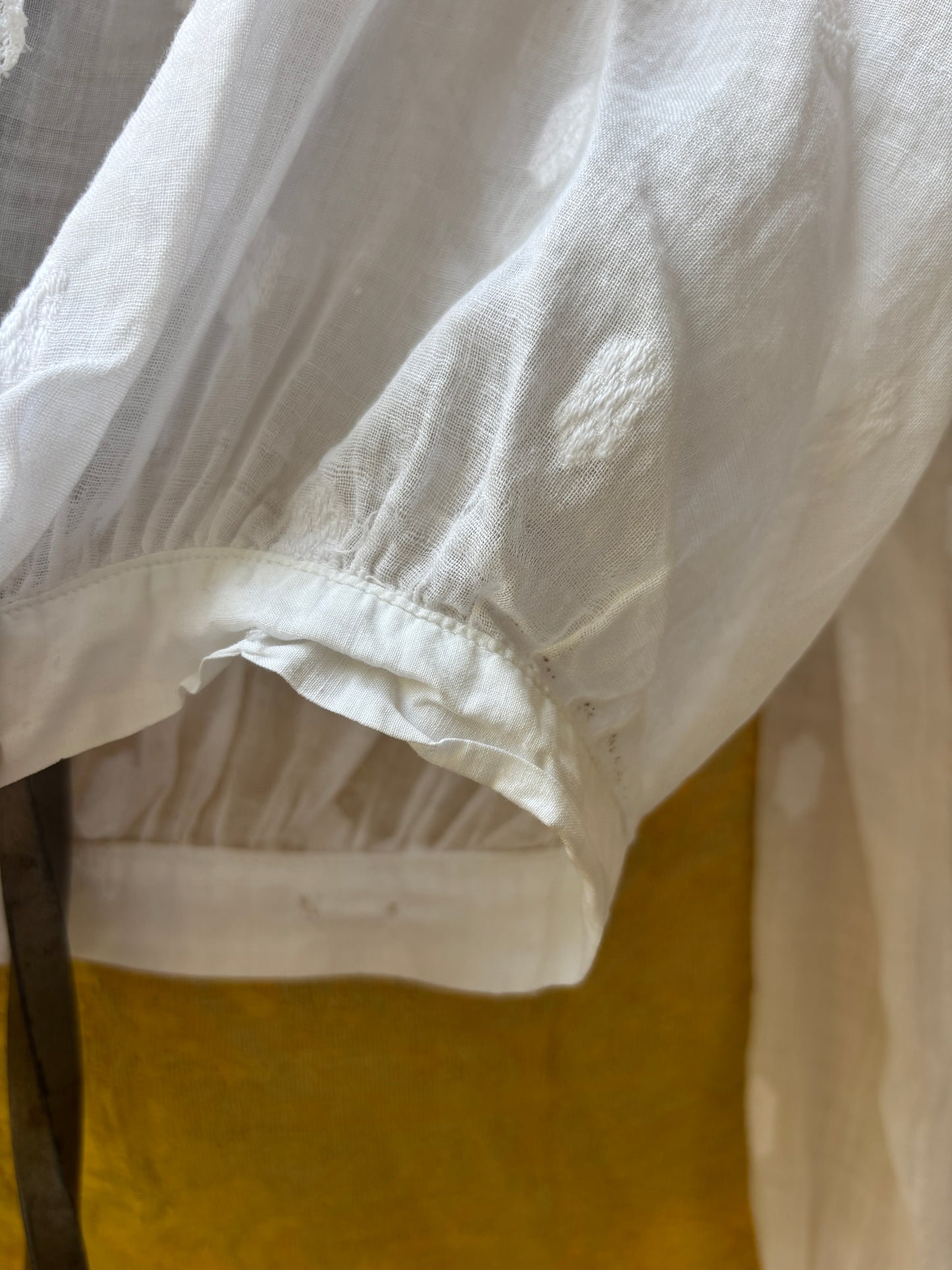 Edwardian 1910s voile collared blouse