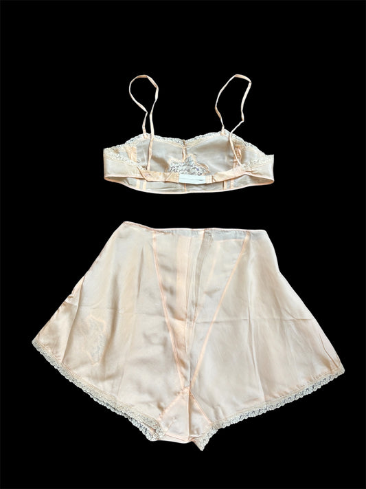 1930s bra & tap shorts lingerie set