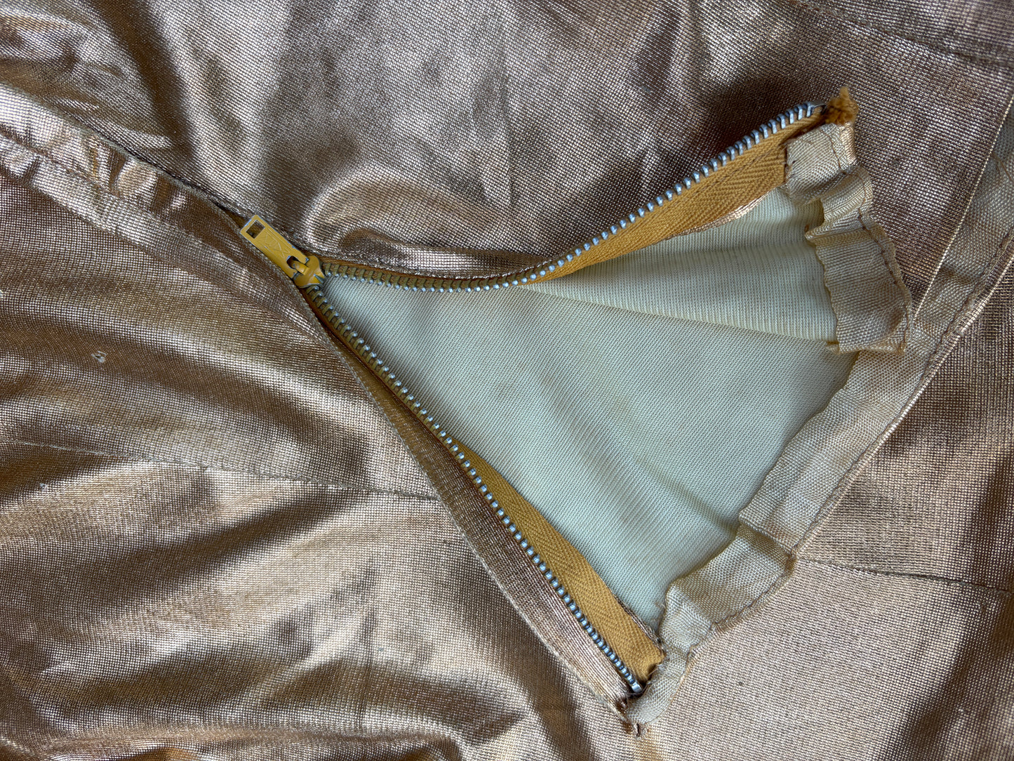 Liquid gold 1950s lurex top