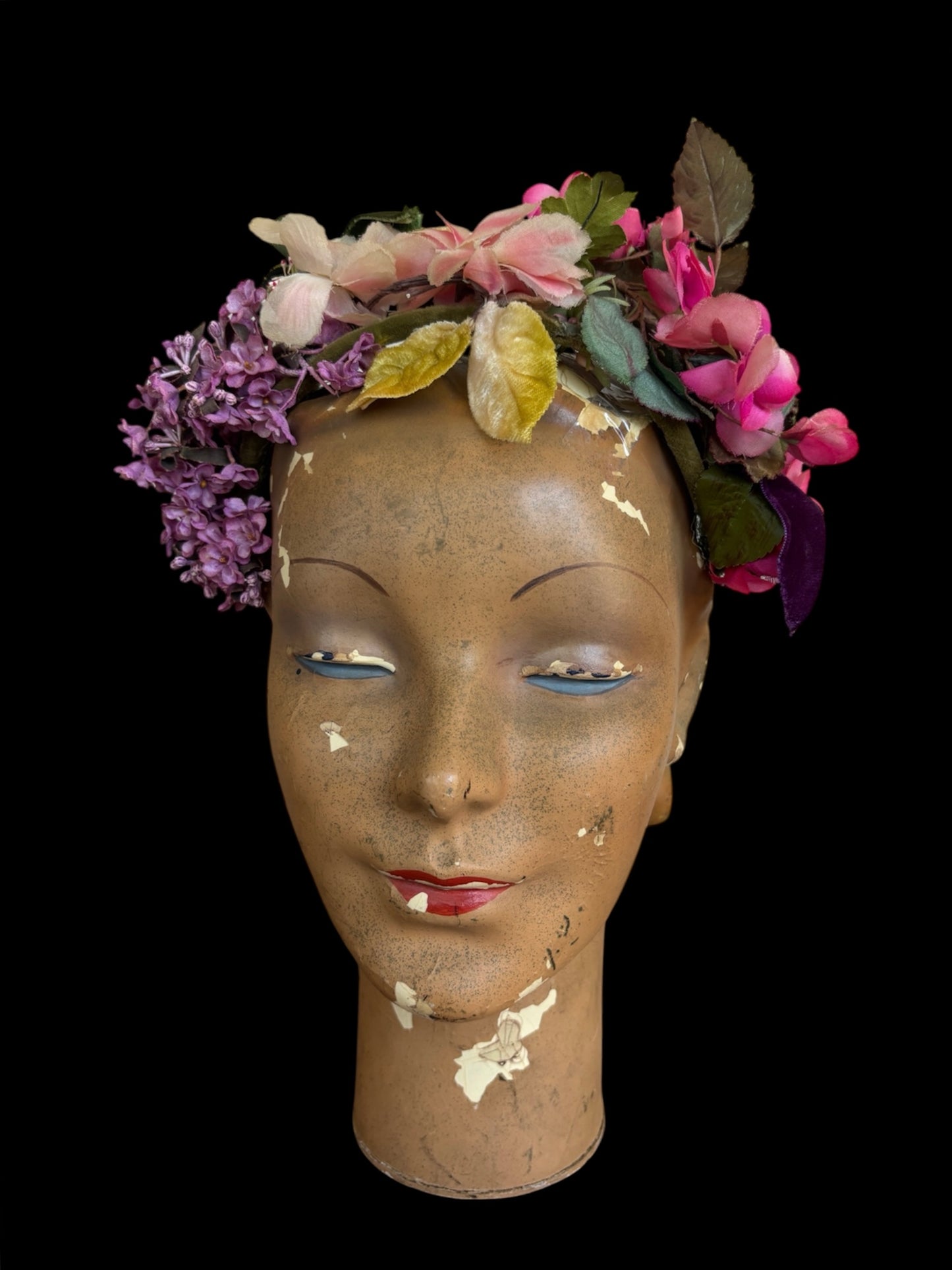1950s enchanting floral crown