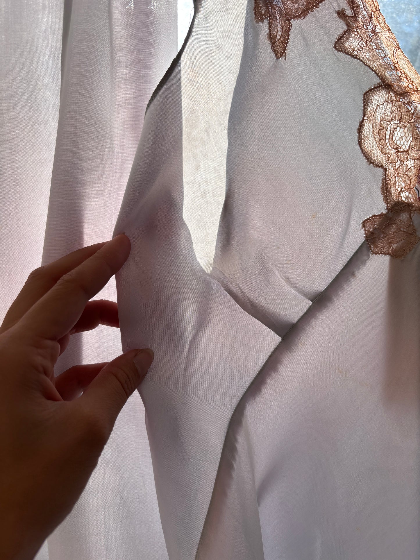 1930s NOS icey blue silk loungewear set