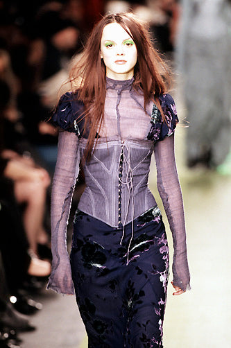 1999 Betsey Johnson does Victorian lace-up corset