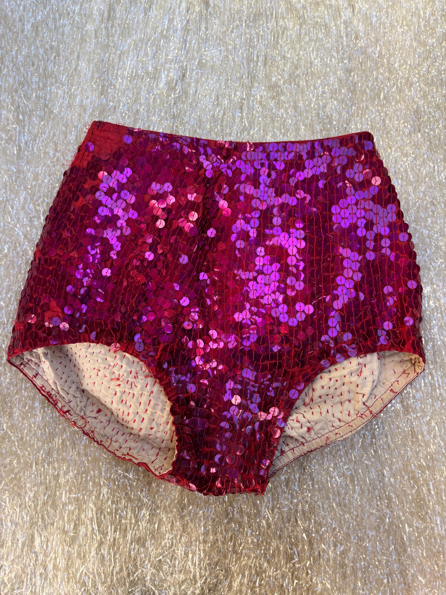 1930s sequined 7-piece showgirl ensemble