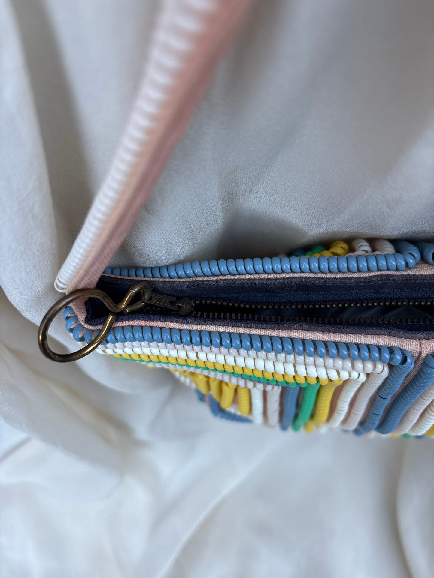 1940s rare pastel colorway telephone cord purse