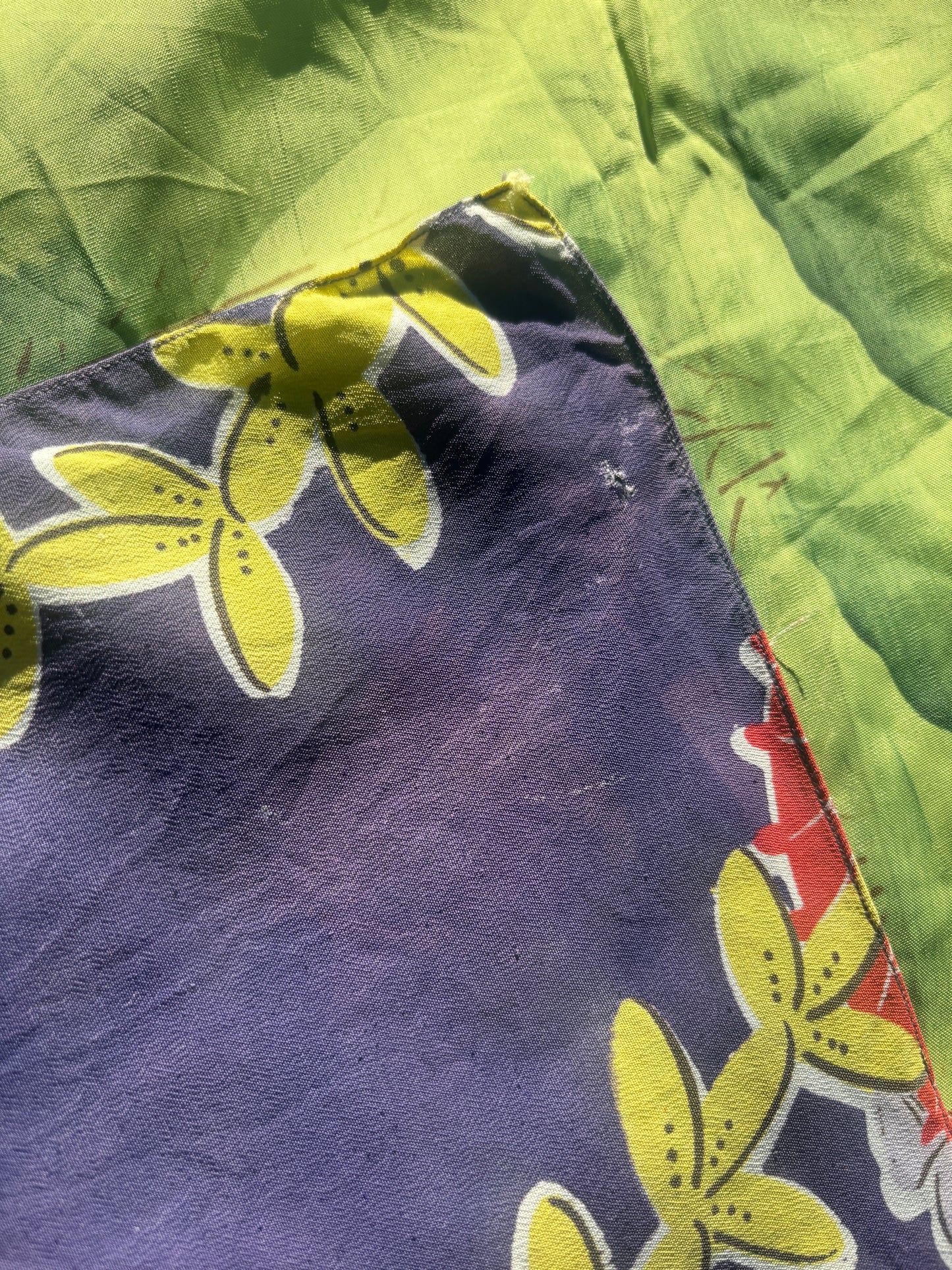 1940s 3 pc rayon Hawaiian playsuit