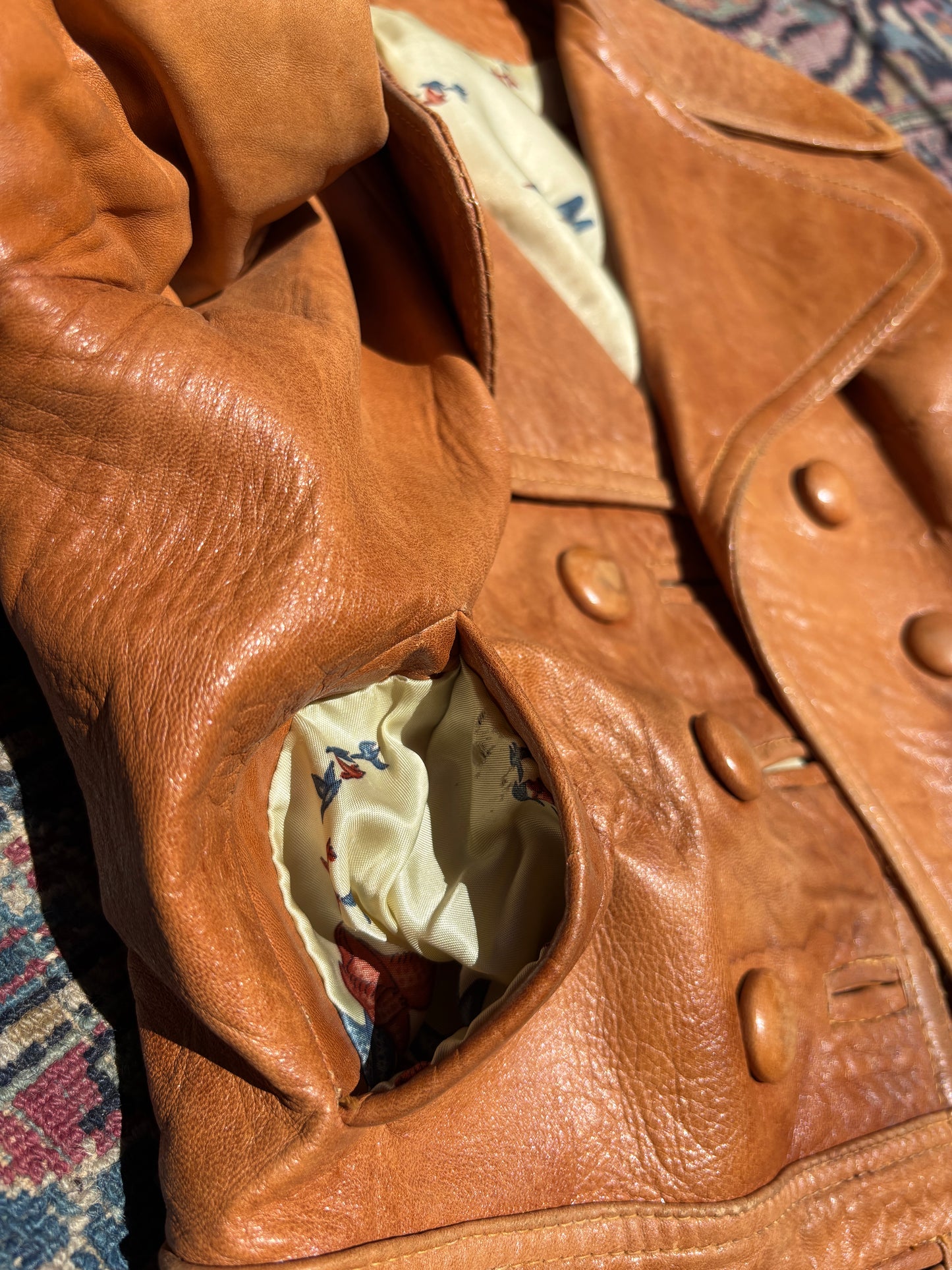 1970s cropped leather jacket