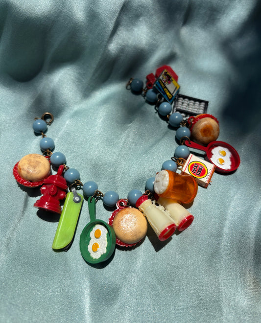 1960s “breakfast of champions” charm bracelet