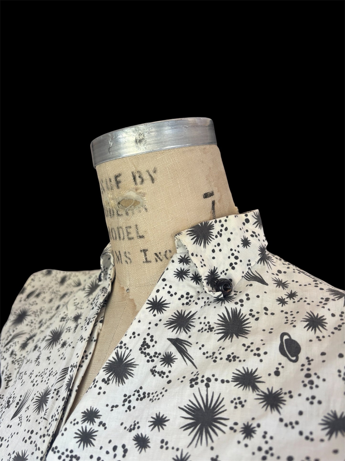 1950s astrological novelty print cotton sundress