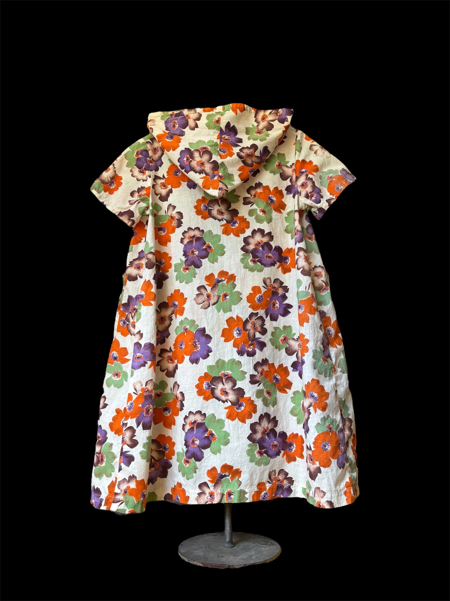1930s cotton playsuit & hooded beach jacket 2pc set