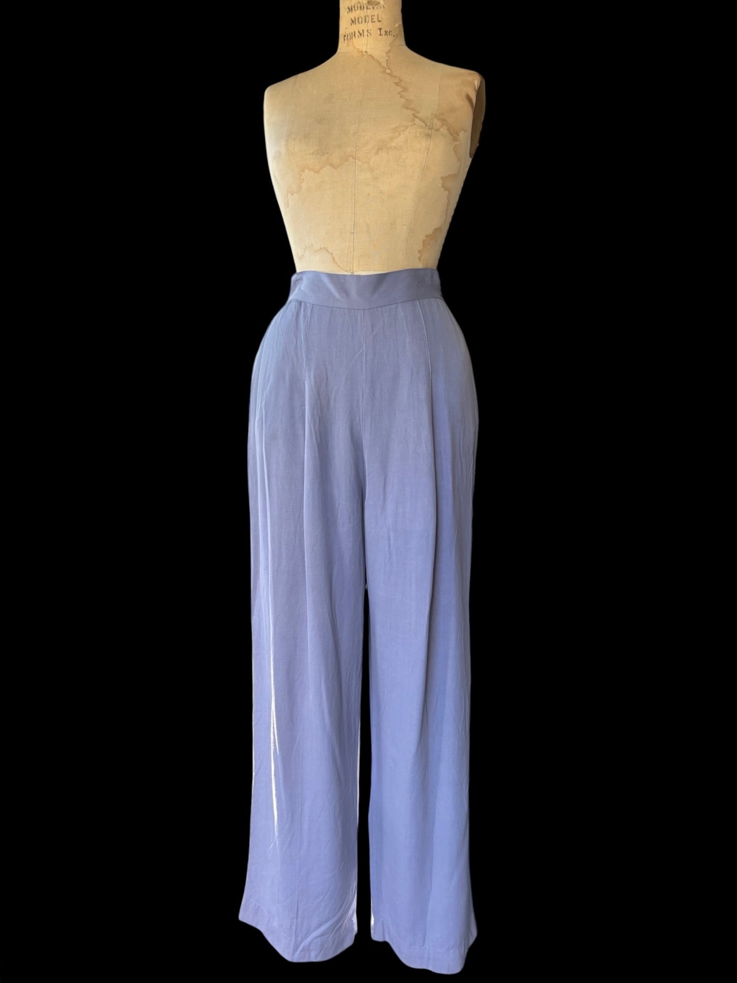 1940s periwinkle tailored gabardine set