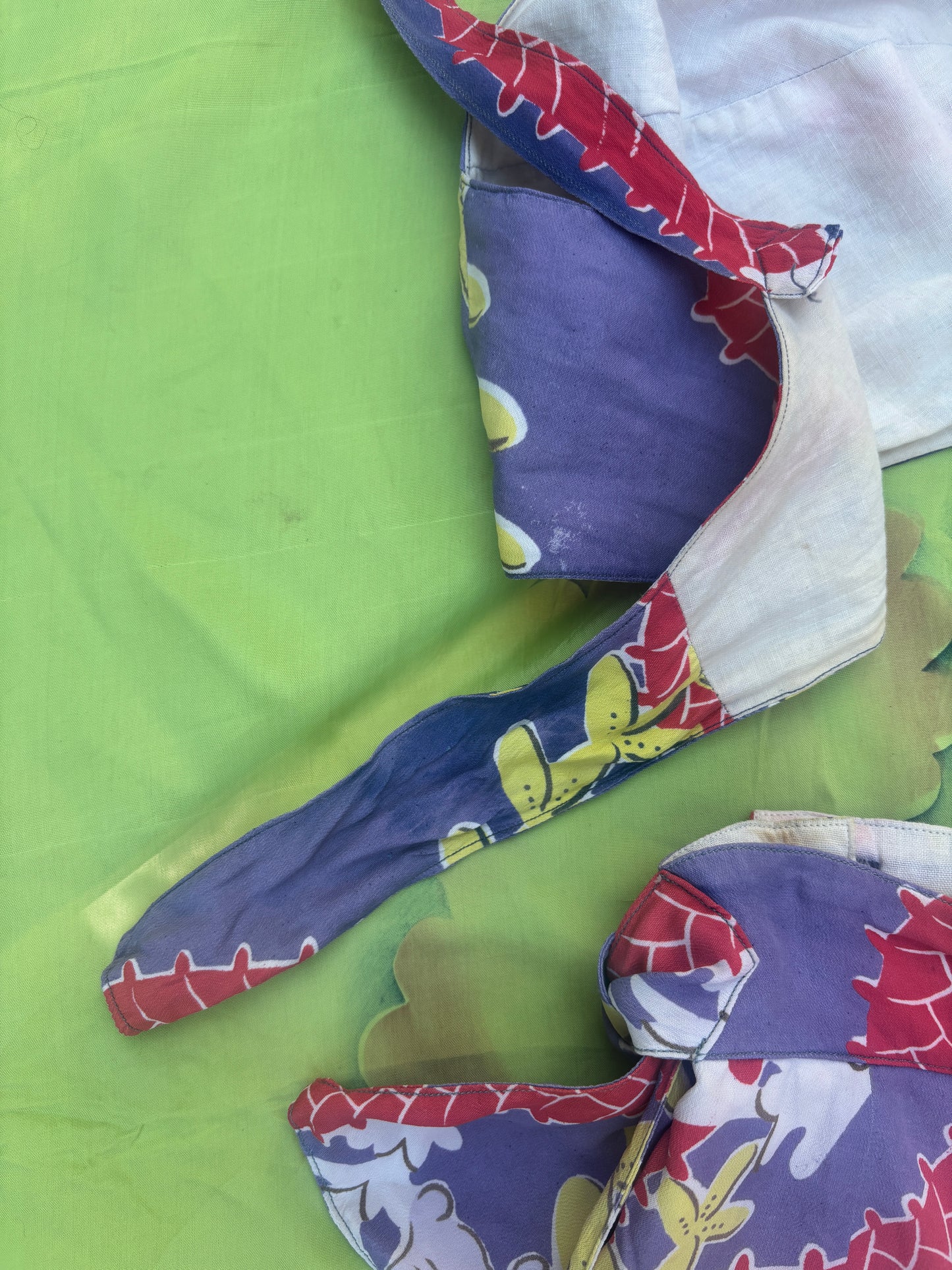 1940s 3 pc rayon Hawaiian playsuit