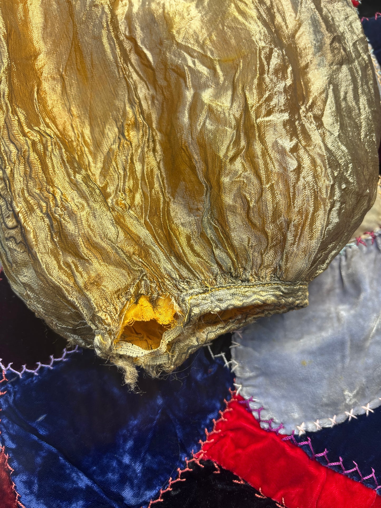 1930s gold genie/harem style jumpsuit