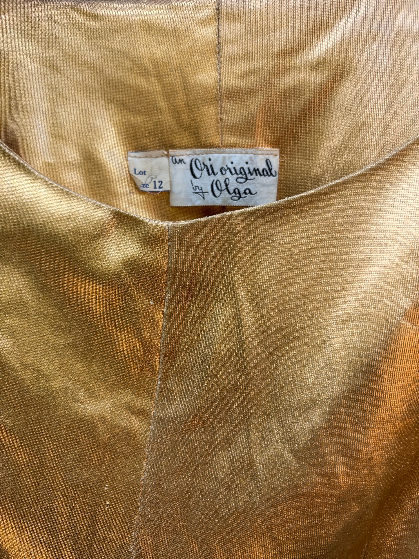 Liquid gold 1950s lurex top