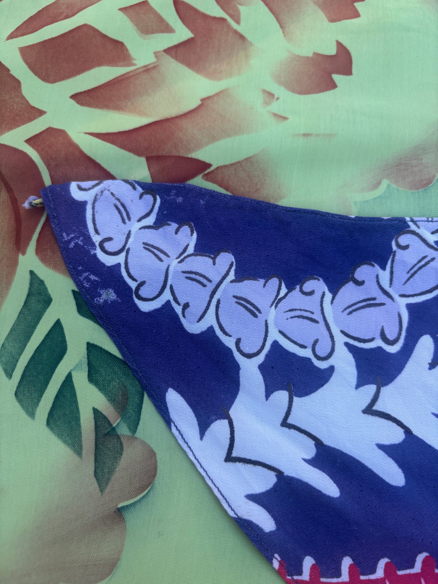 1940s 3 pc rayon Hawaiian playsuit