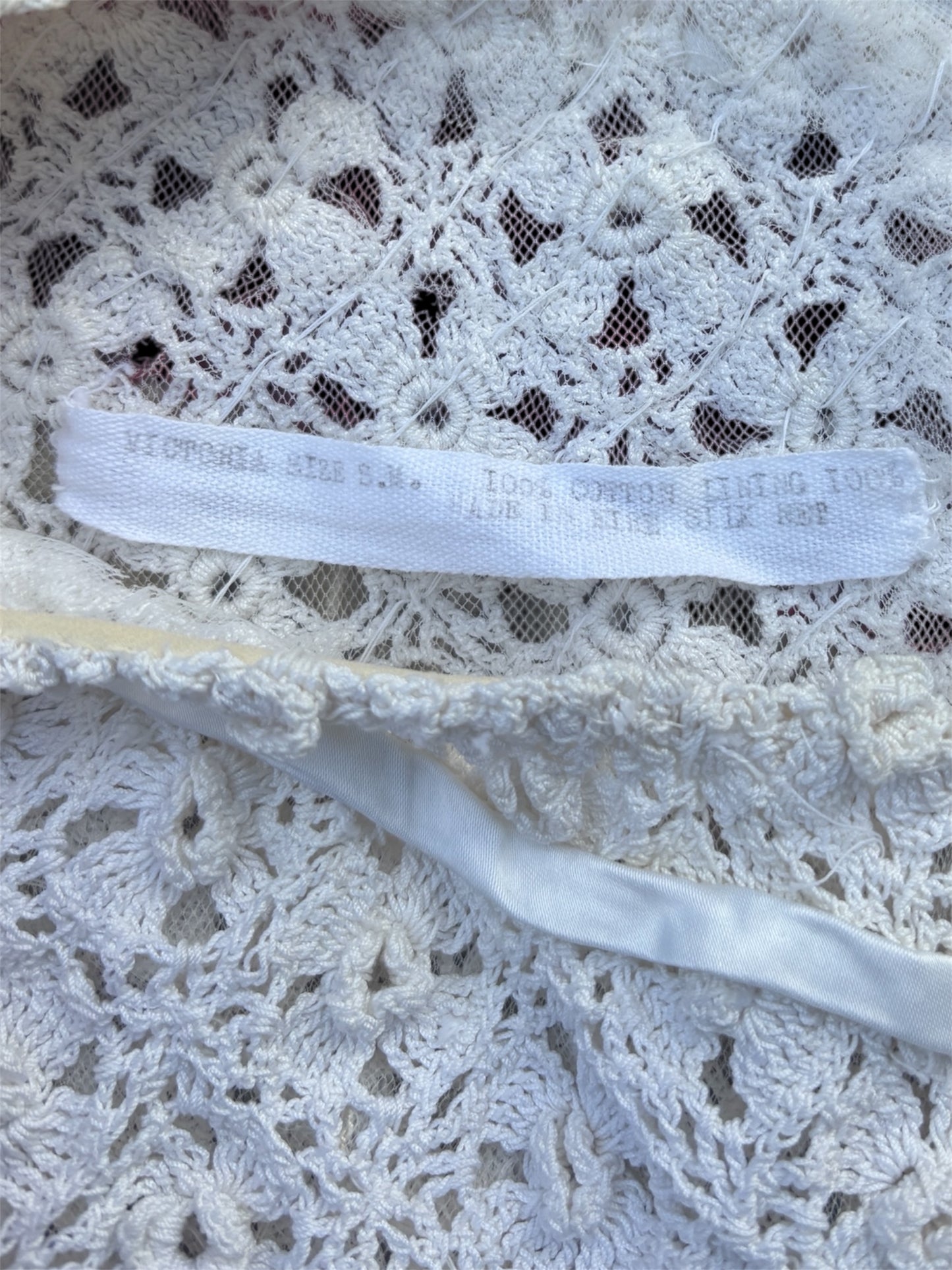 1950s Sybil Connolly Irish crochet couture blouse