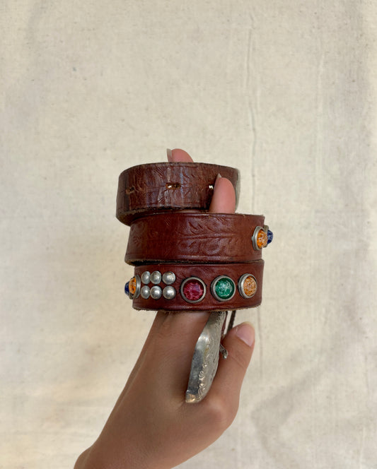 1950s/60s studded & jeweled western belt