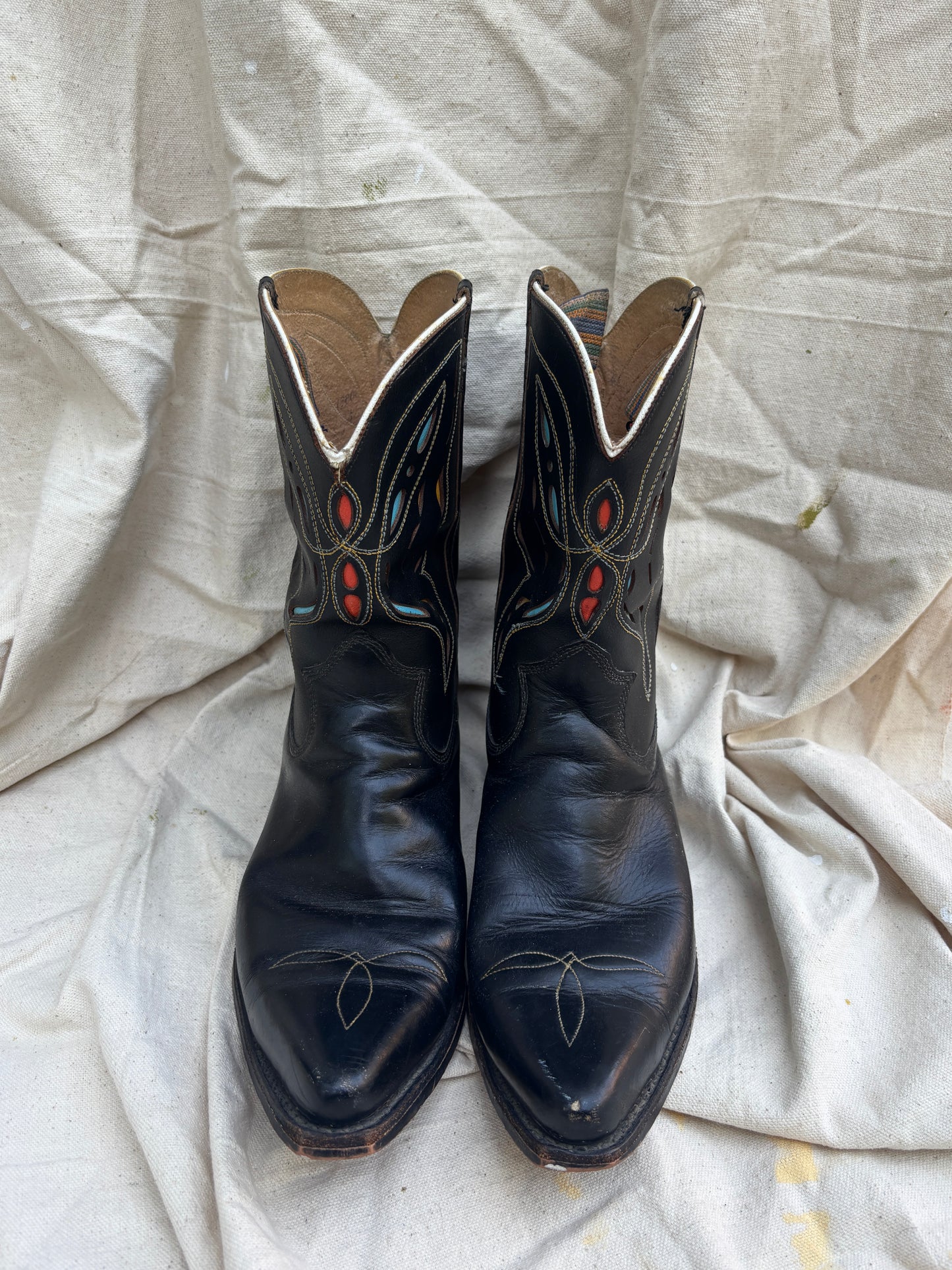 1950s mariposa inlay boots men’s size 9.5