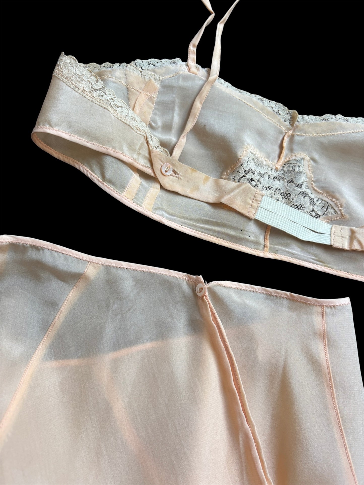 1930s bra & tap shorts lingerie set