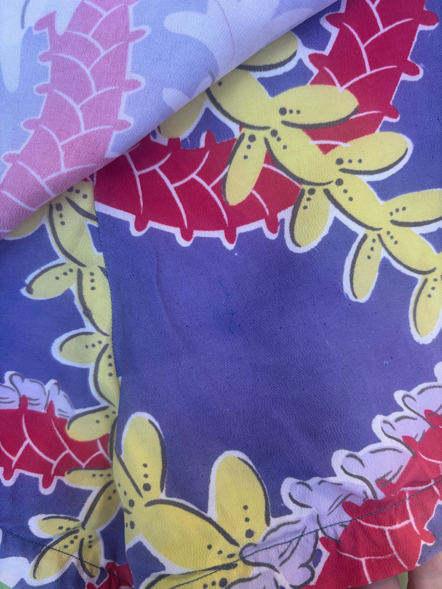 1940s 3 pc rayon Hawaiian playsuit