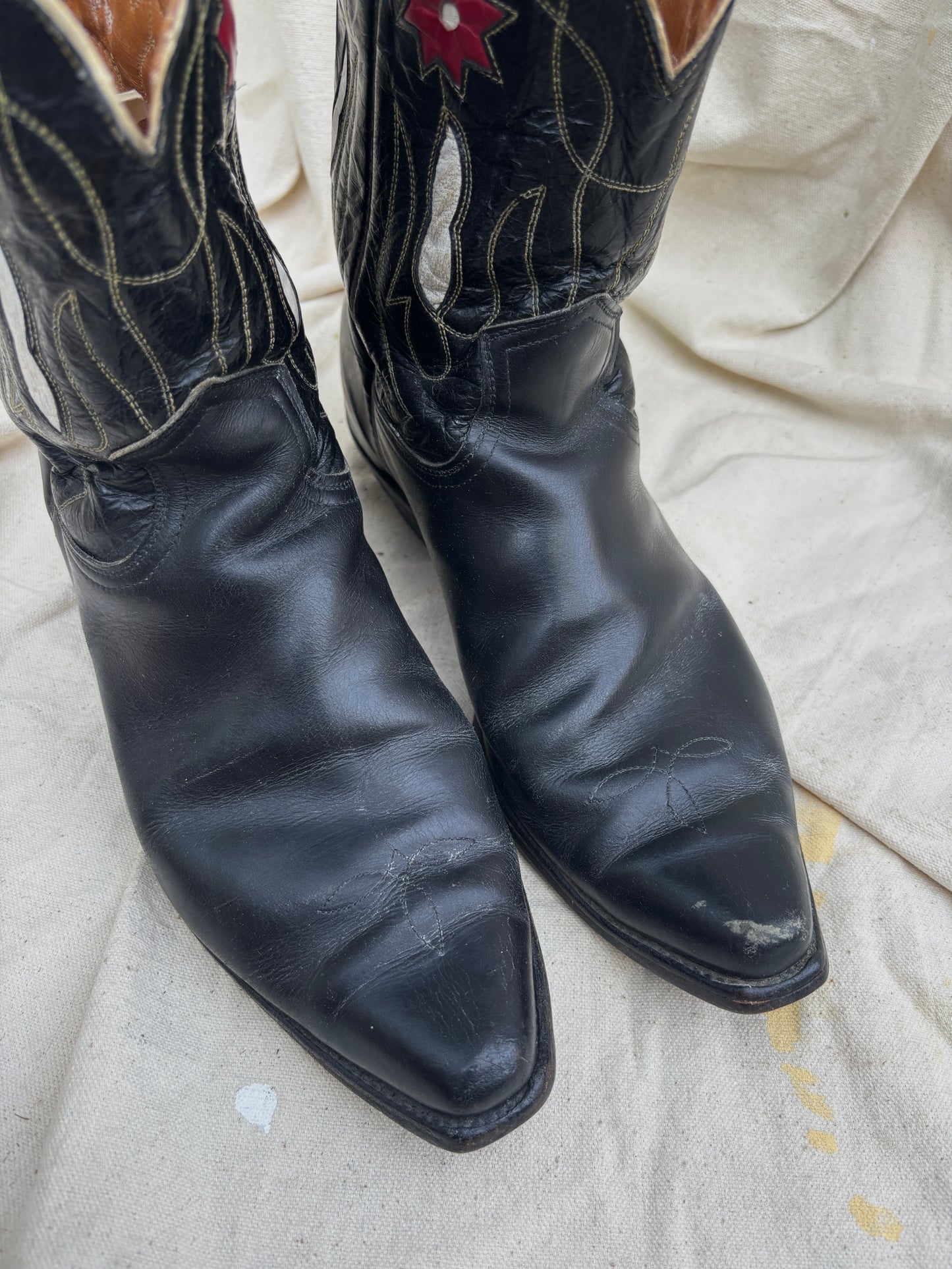 Frye 1940s inlay rancher boots men’s size 9.5/10