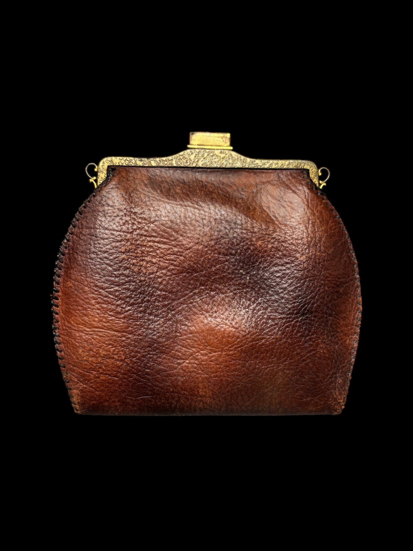 1910s nouveau tooled leather purse & notepad