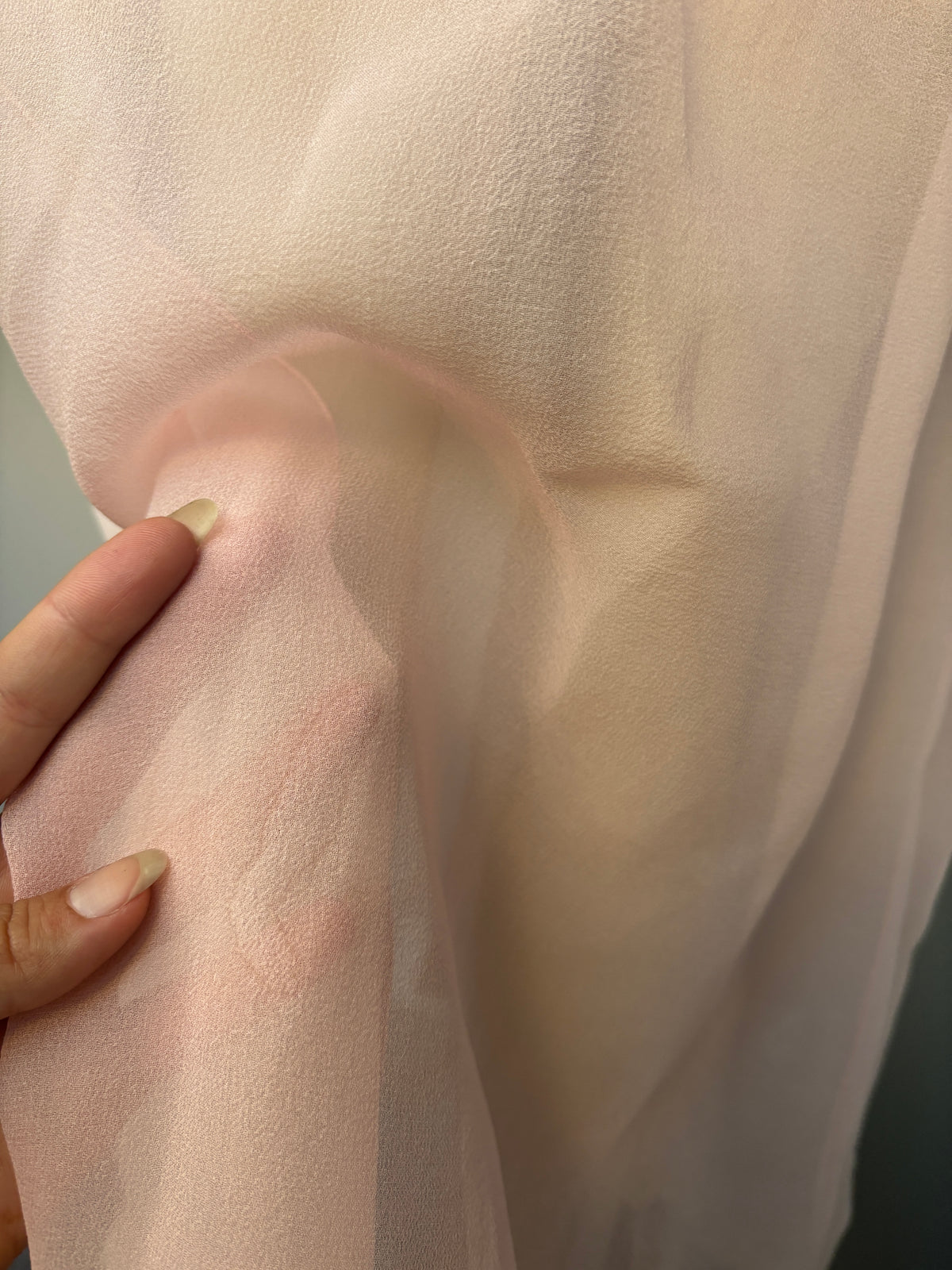 1920s silk chiffon slip with ribbonwork rosettes & lace