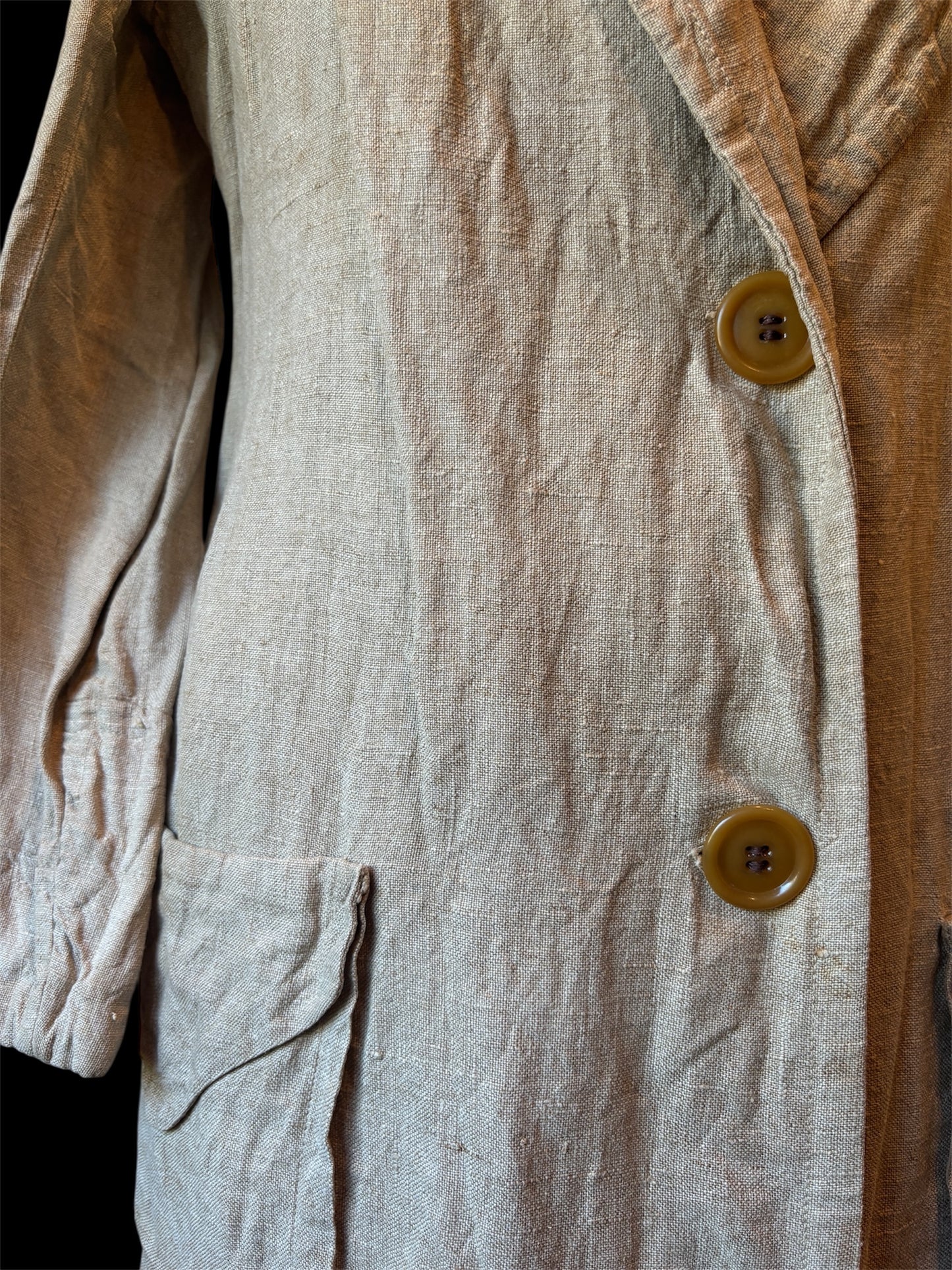 1910s/20s linen sportswear duster