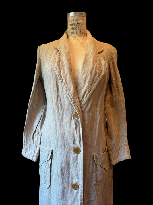 1910s/20s linen sportswear duster