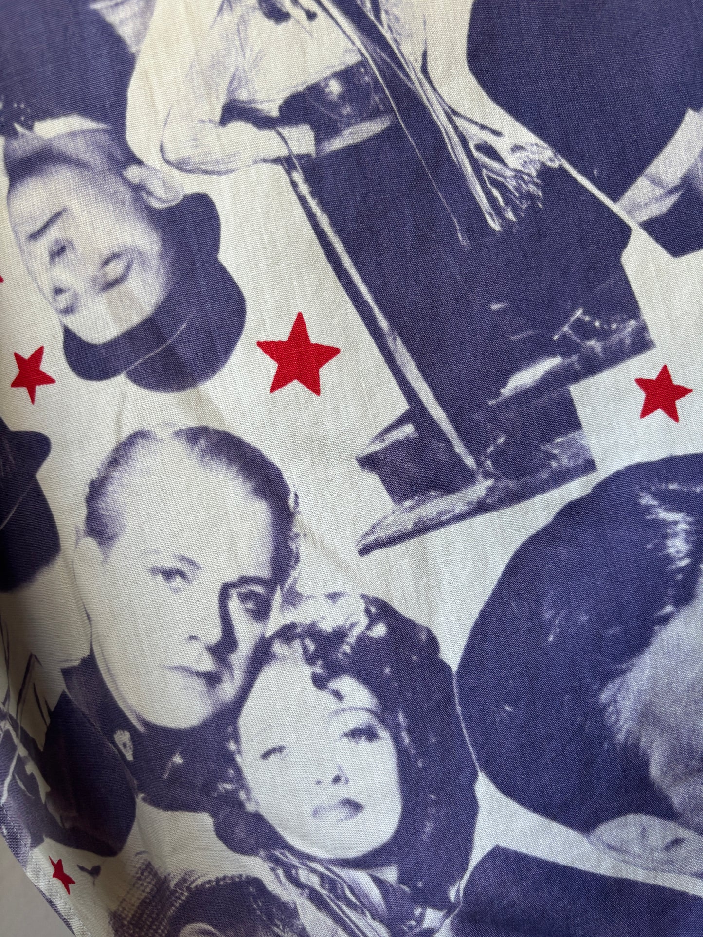 1960s Hollywood stars photo print shirt/dress