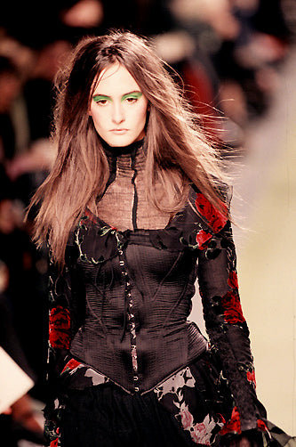 1999 Betsey Johnson does Victorian lace-up corset