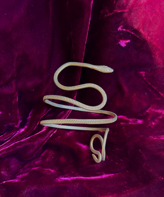 Old Hollywood costume piece Cleopatra serpent arm cuff