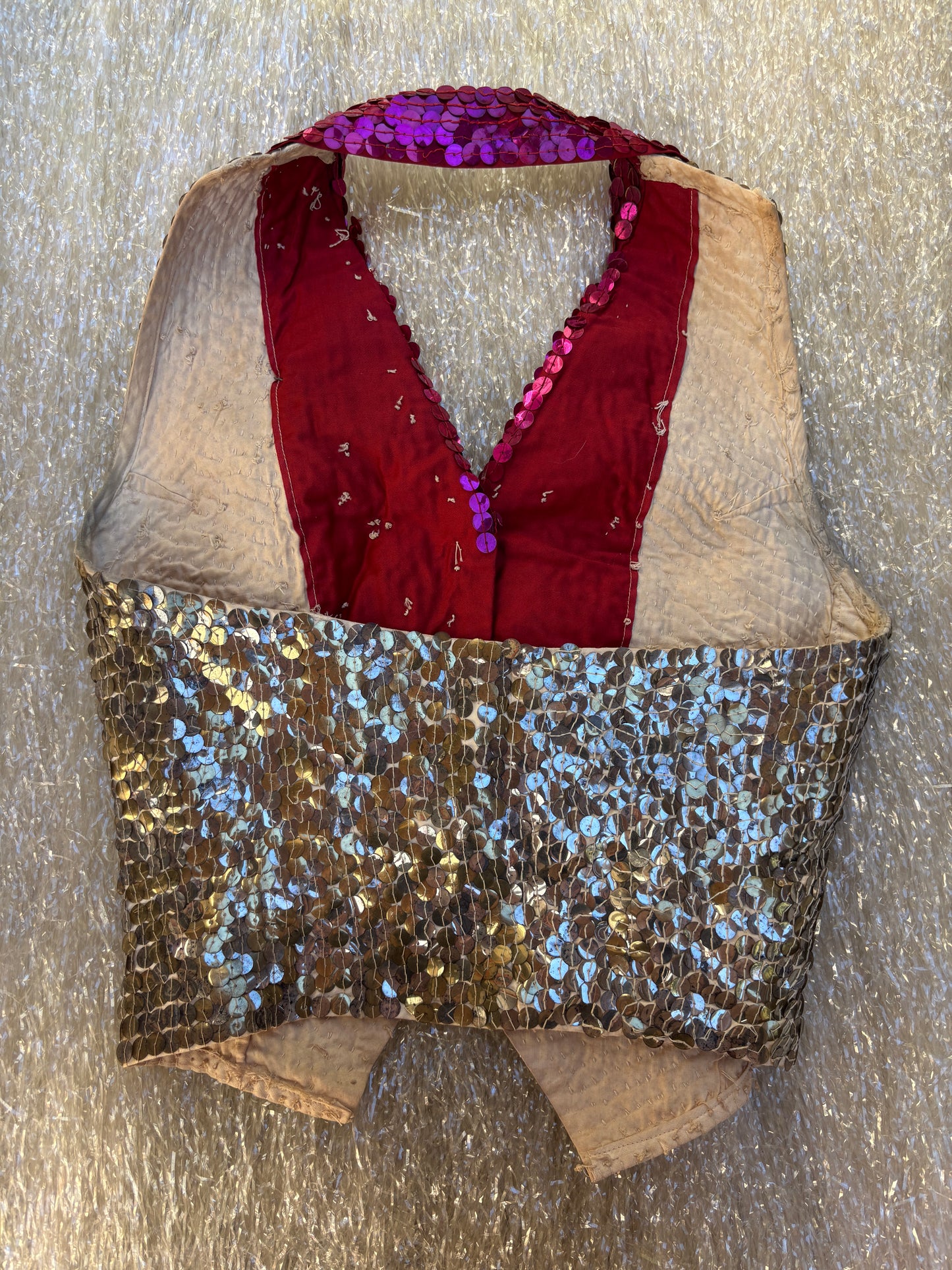 1930s sequined 7-piece showgirl ensemble