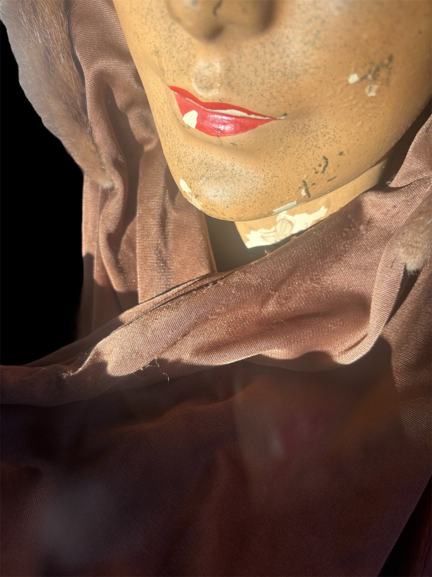 1960s mink snood/bonnet